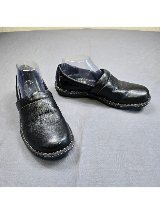 boc Shoes - BOC Born 9.5M Womens Casual Slip-On Shoes Black Leather Comfort Loafers